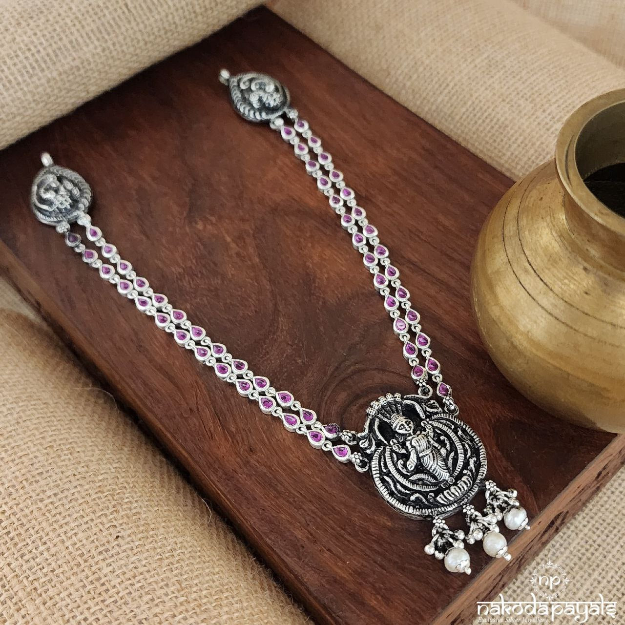 Krishna Pink Neckpiece (N10334)