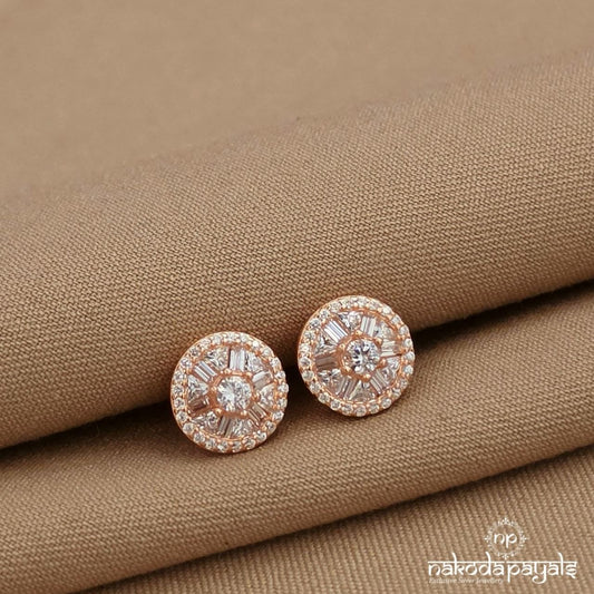 Shimmery Circular  Studs (St4085)