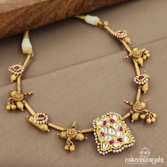 Amazing Floral Kundan Neckpiece (Gn9278)