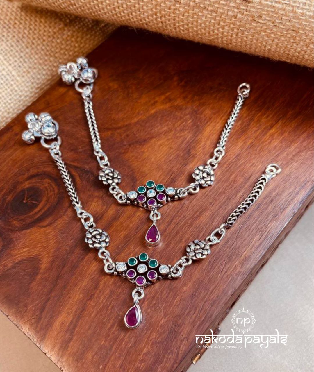 Graceful MultiColor Baby Anklets (Ka9280)