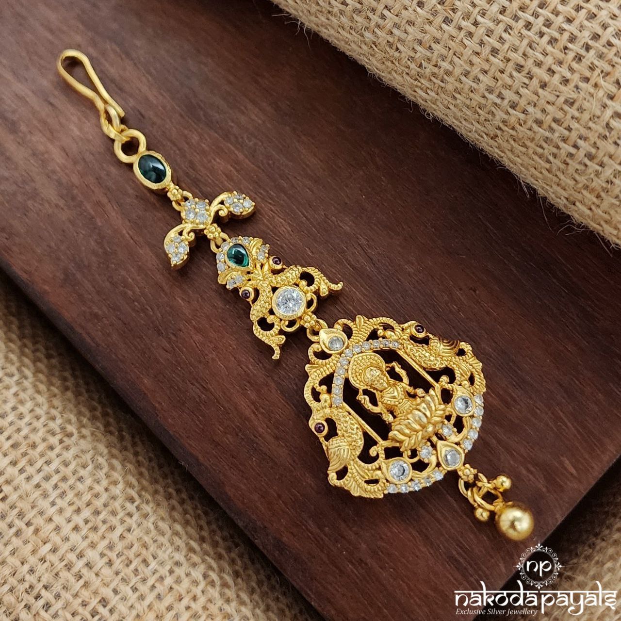 Lakshmi Ball Drop Maang Tika (Gm1025)