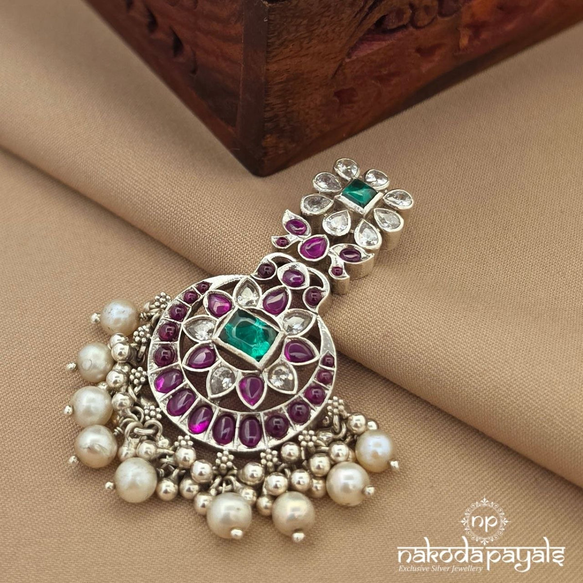 Pink Pearl Floral Pendant (P2687)