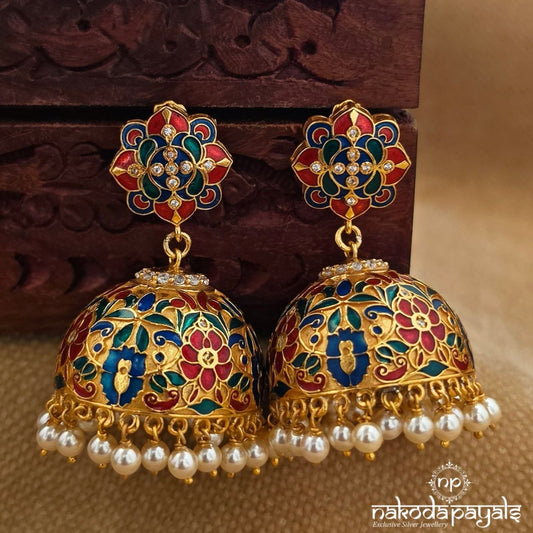 Exclusive Pearl Drop Jhumka (Ge11167)