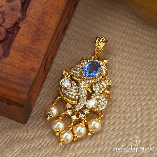 Pearly Ganesha Pendant (Gp2598)