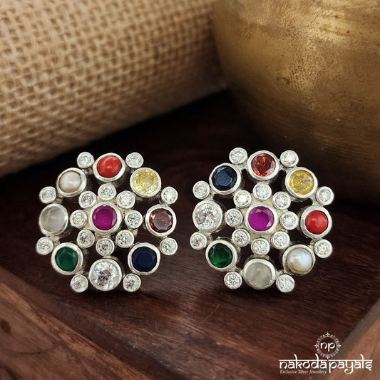 Navaratna Flower Studs (S3471)