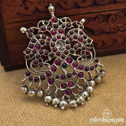 Pink Gandaberunda Ball Drop Neckpiece (P2635)