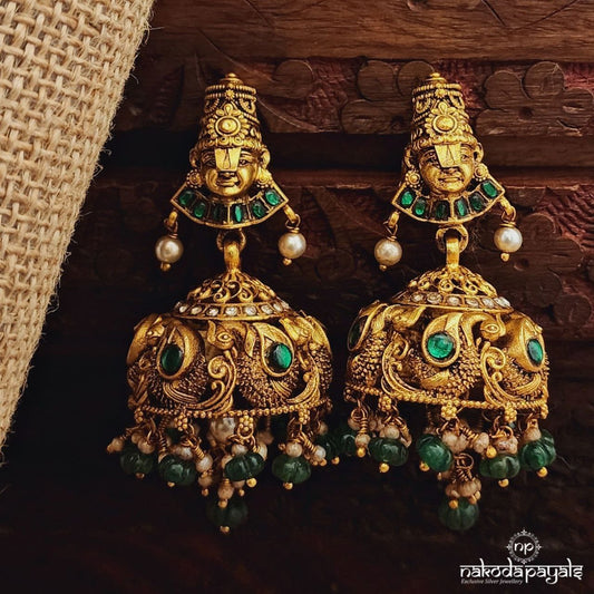 Green Venkatraman Kundan Jhumka (Ge10129)