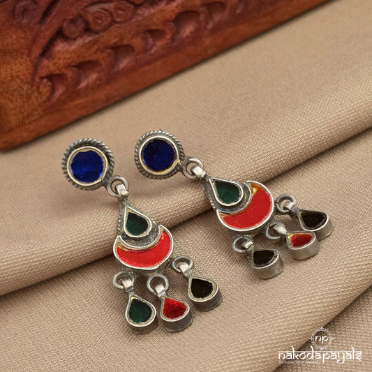Colourful Glass  Earrings (C3931)