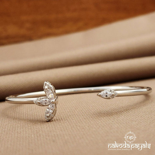 White  CZ Adjustable Kada (St3861)