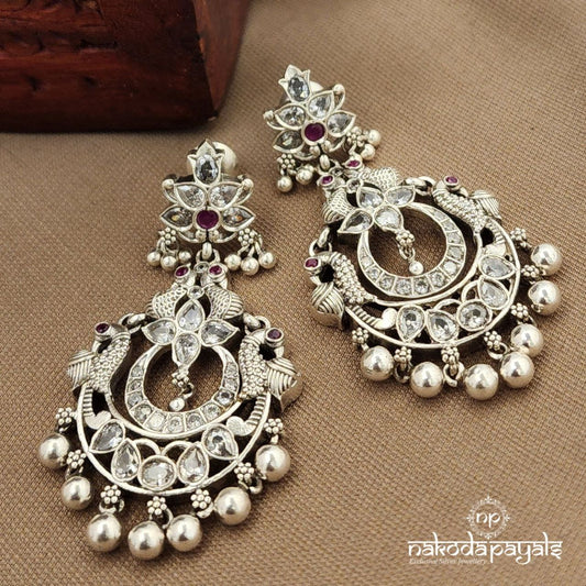 Twin Peacock Earrings (C3902)