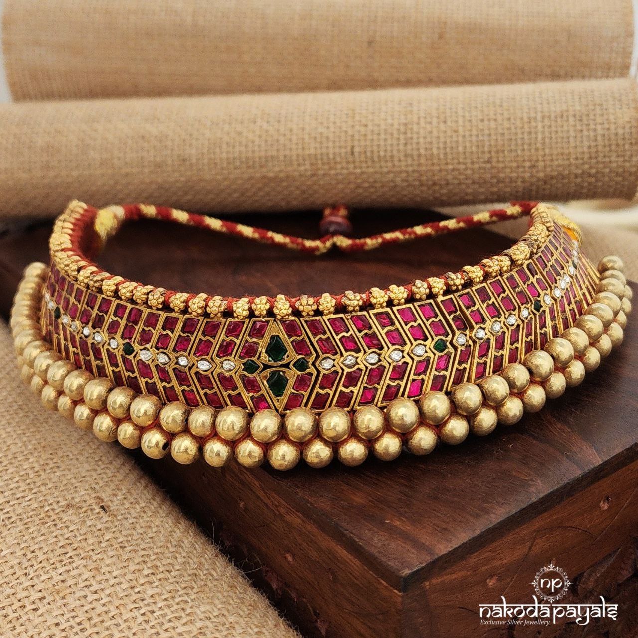 Traditional Kundan Tushi Neckpiece (Gn9033)