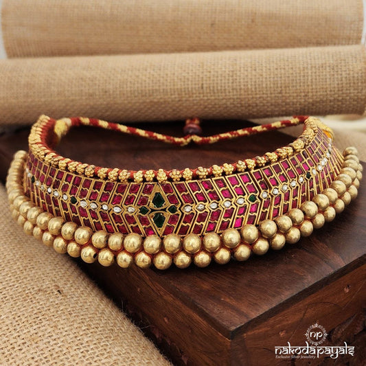 Traditional Kundan Tushi Neckpiece (Gn9033)