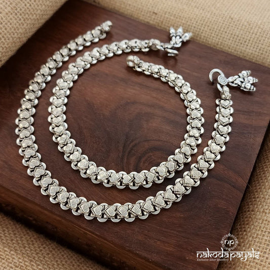 Sweetheart Linked Anklets (A6397)