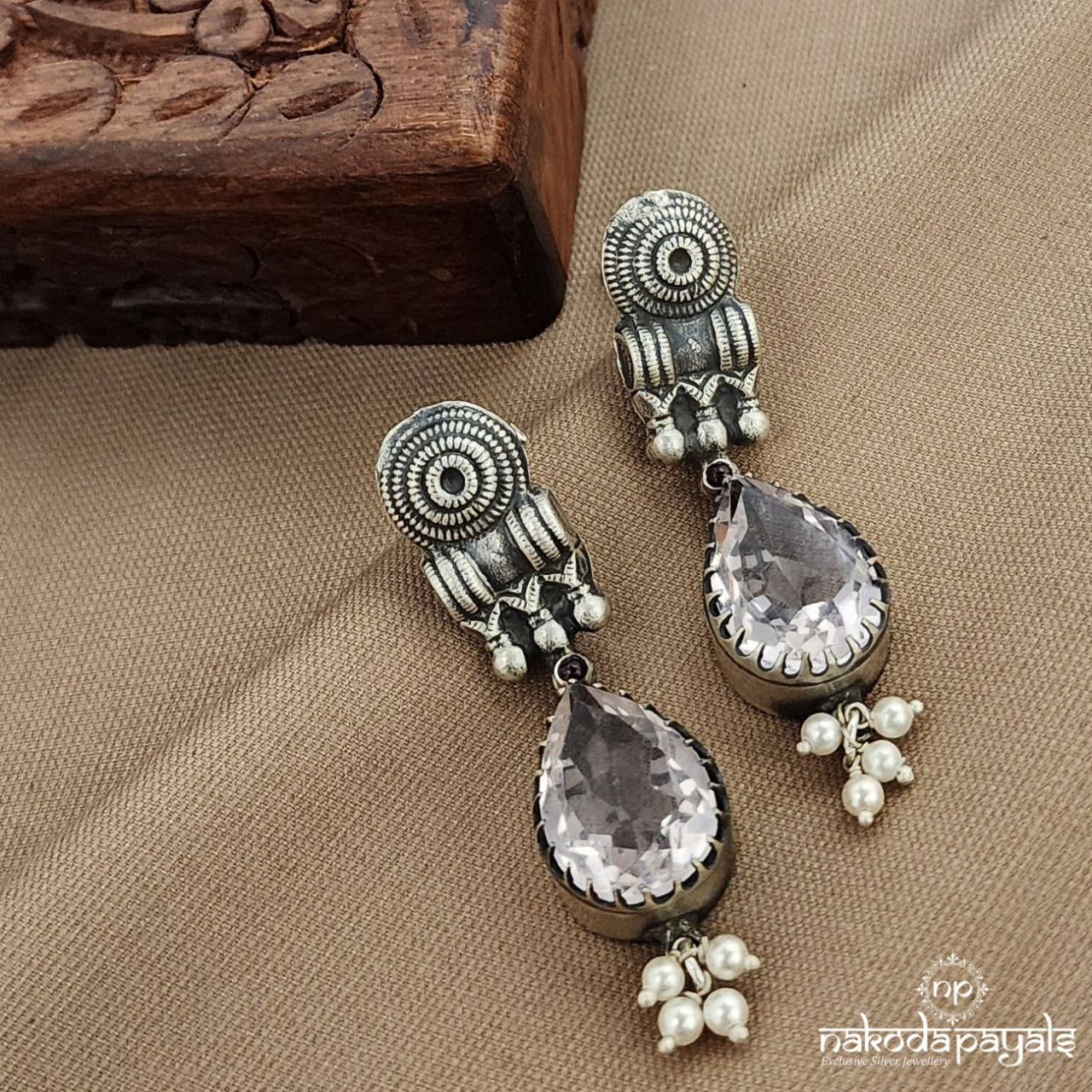 Traditional Pink Drop Earrings (C3730)