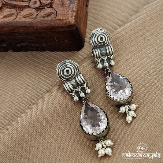 Traditional Pink Drop Earrings (C3730)