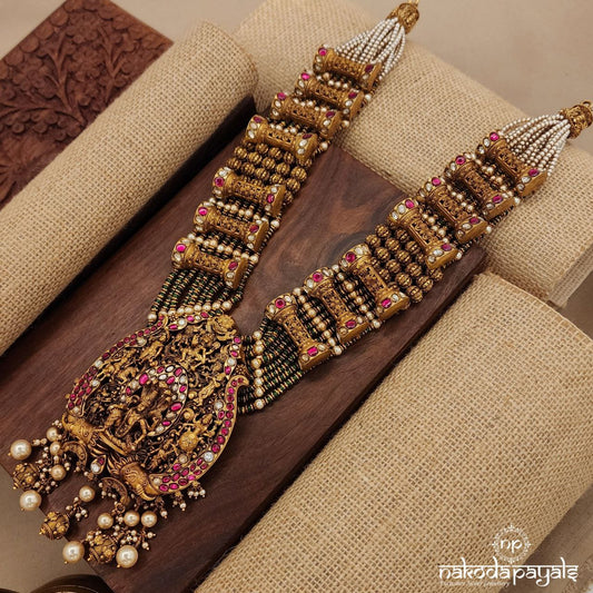 Lord Vishnu Kundan Pearled Neckpiece (Gn8628)