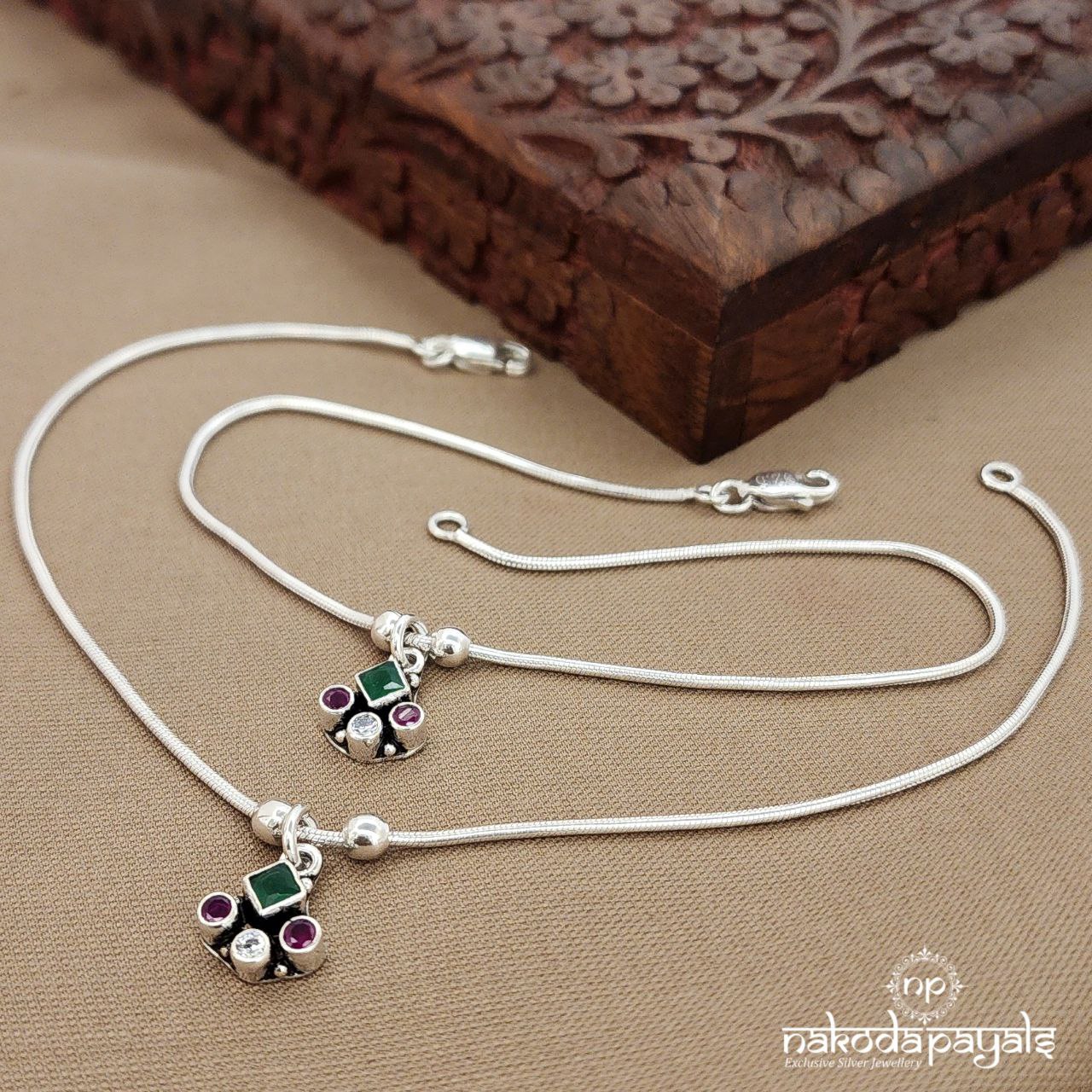 Drop Multicolor Anklets (A6803)