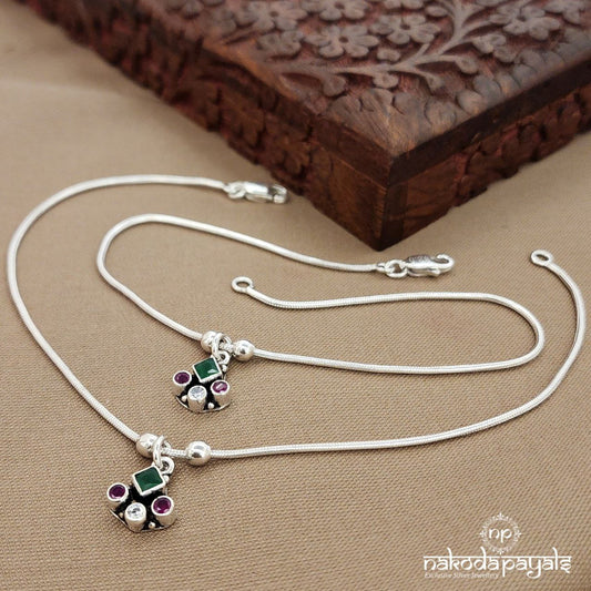 Drop Multicolor Anklets (A6803)