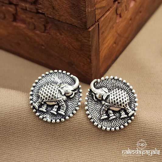 Circular Elephant Studs (S3724)