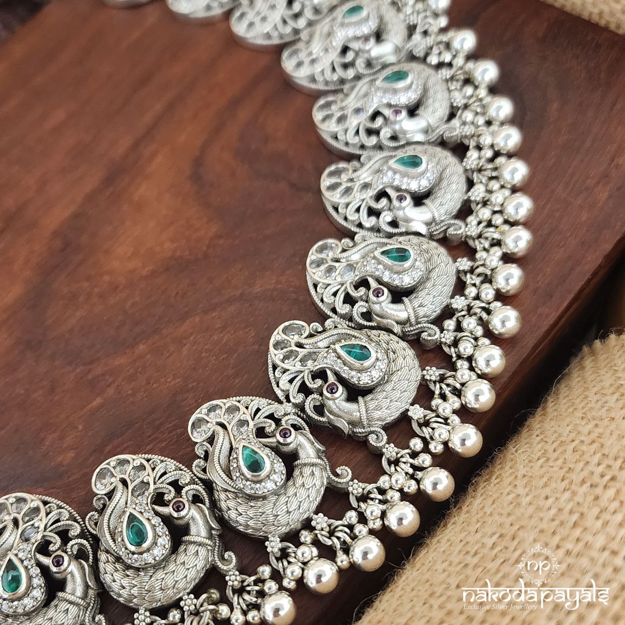 Peacock Charm Kemp Neckpiece (N10492)