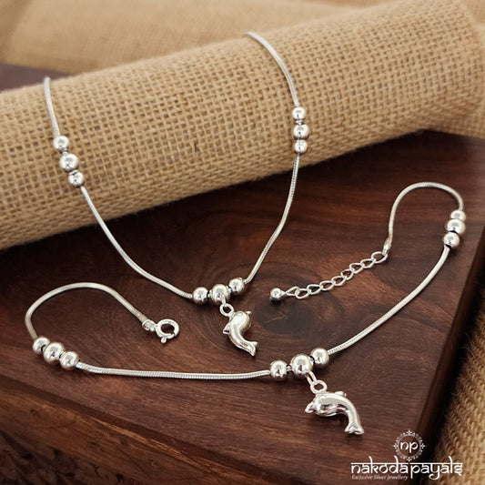 Dolphin Drop Anklets (A5851)