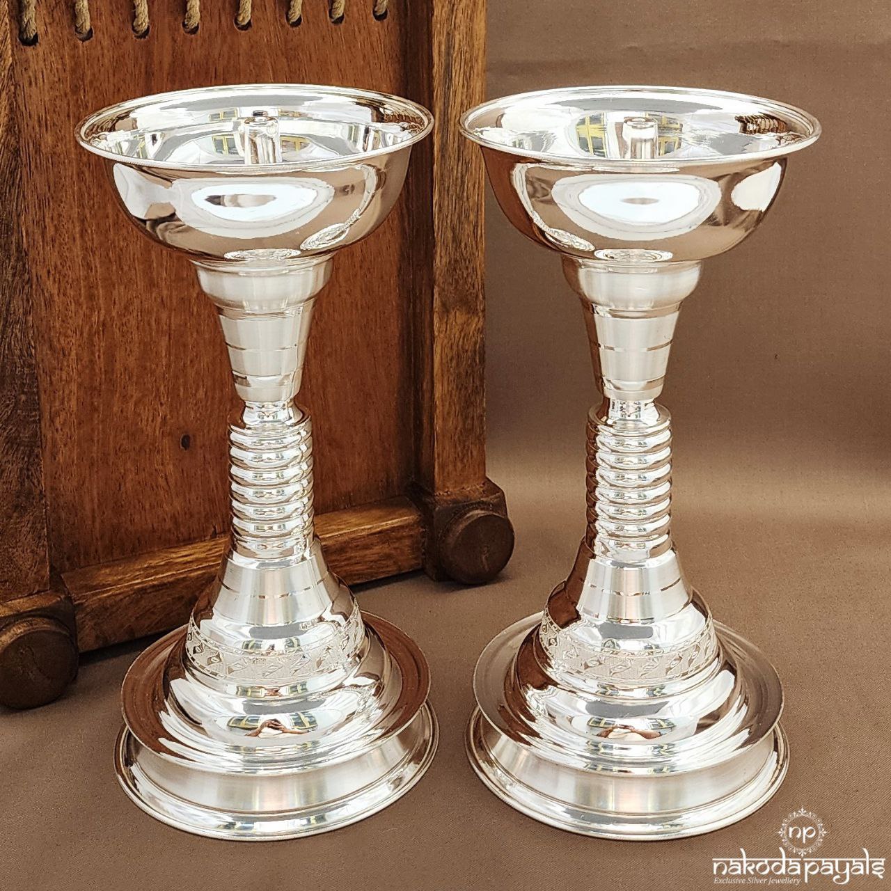Wick White "9 Inch" Deepam Pair (Aa2327)