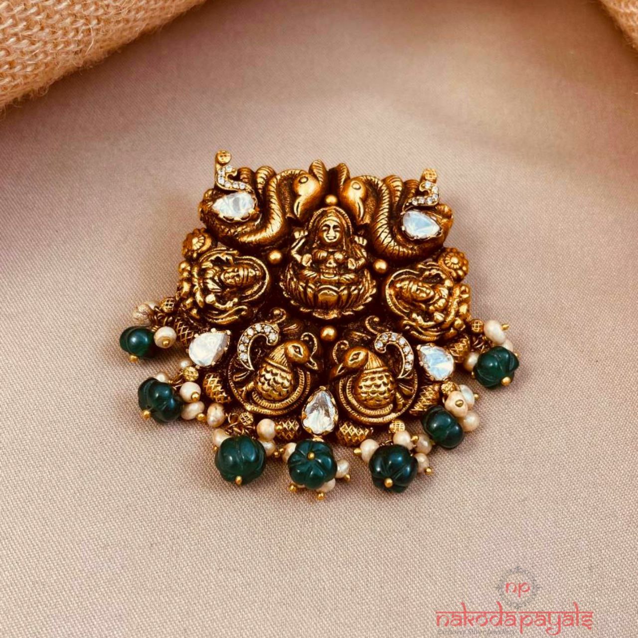 Lakshmi Green Drop Pendant (Gp2010)