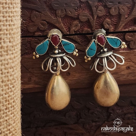 Unique Dual Tone Earrings (C3717)