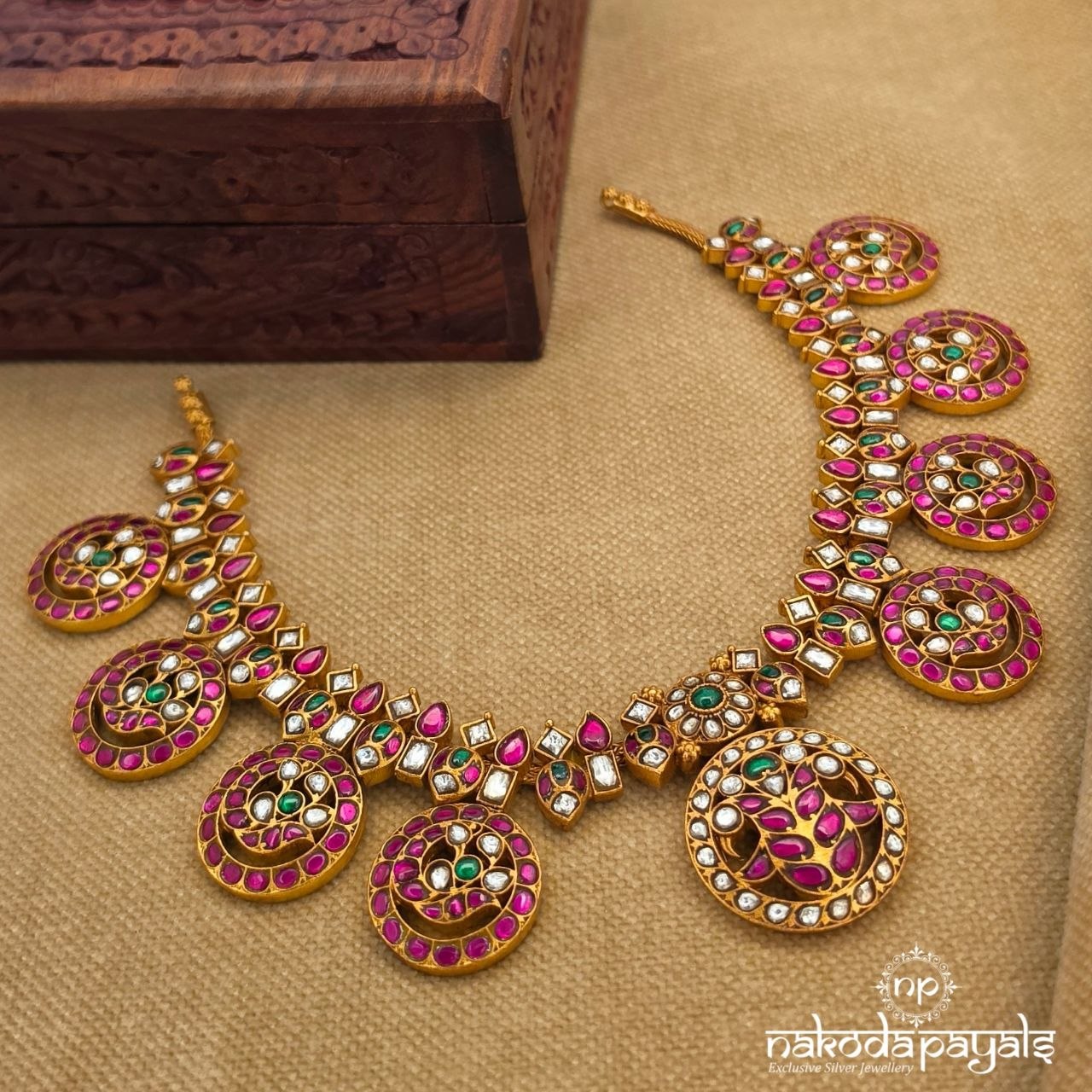 Peacock Kundan Neckpiece (Gn10537)