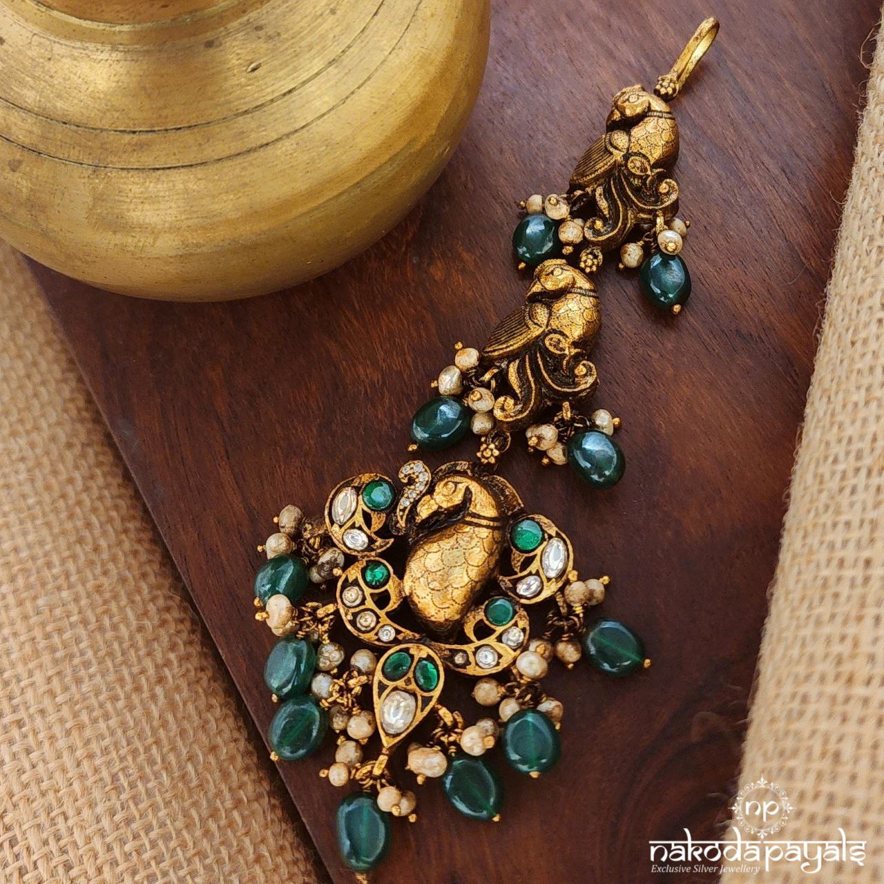 Peacock Kundan Maang Tika (Gm0936)