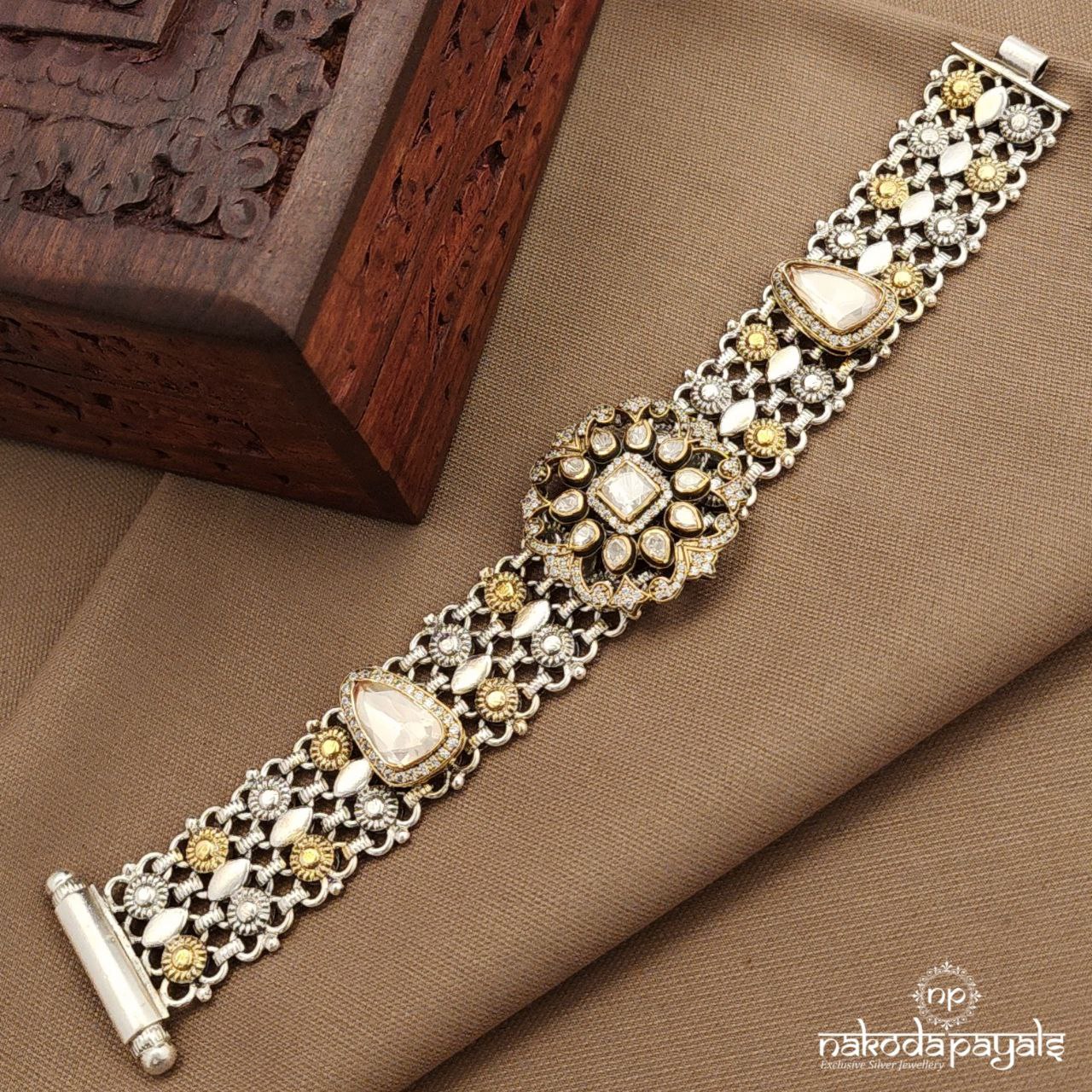 Dual Tone  Moissanite Bracelet (K6275)