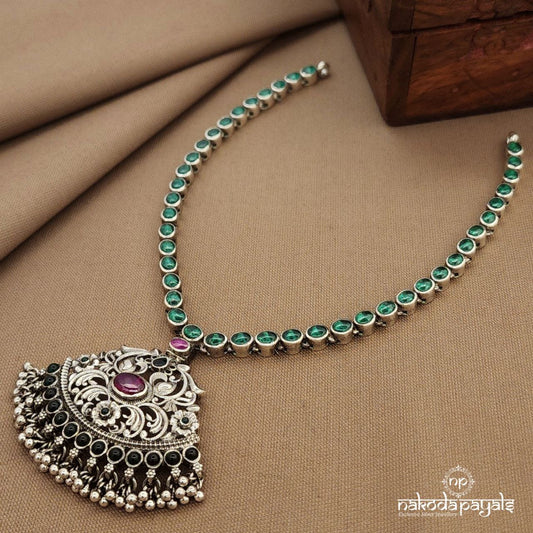 Pretty Green Neckpiece  (N11494)