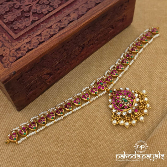 Kundan Peacock Pearl Neckpiece (Gn10529)