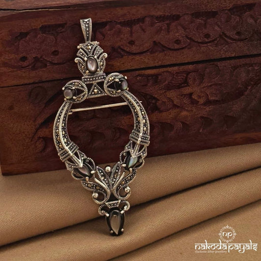 Elegant Marcasite Brooch (St4033)
