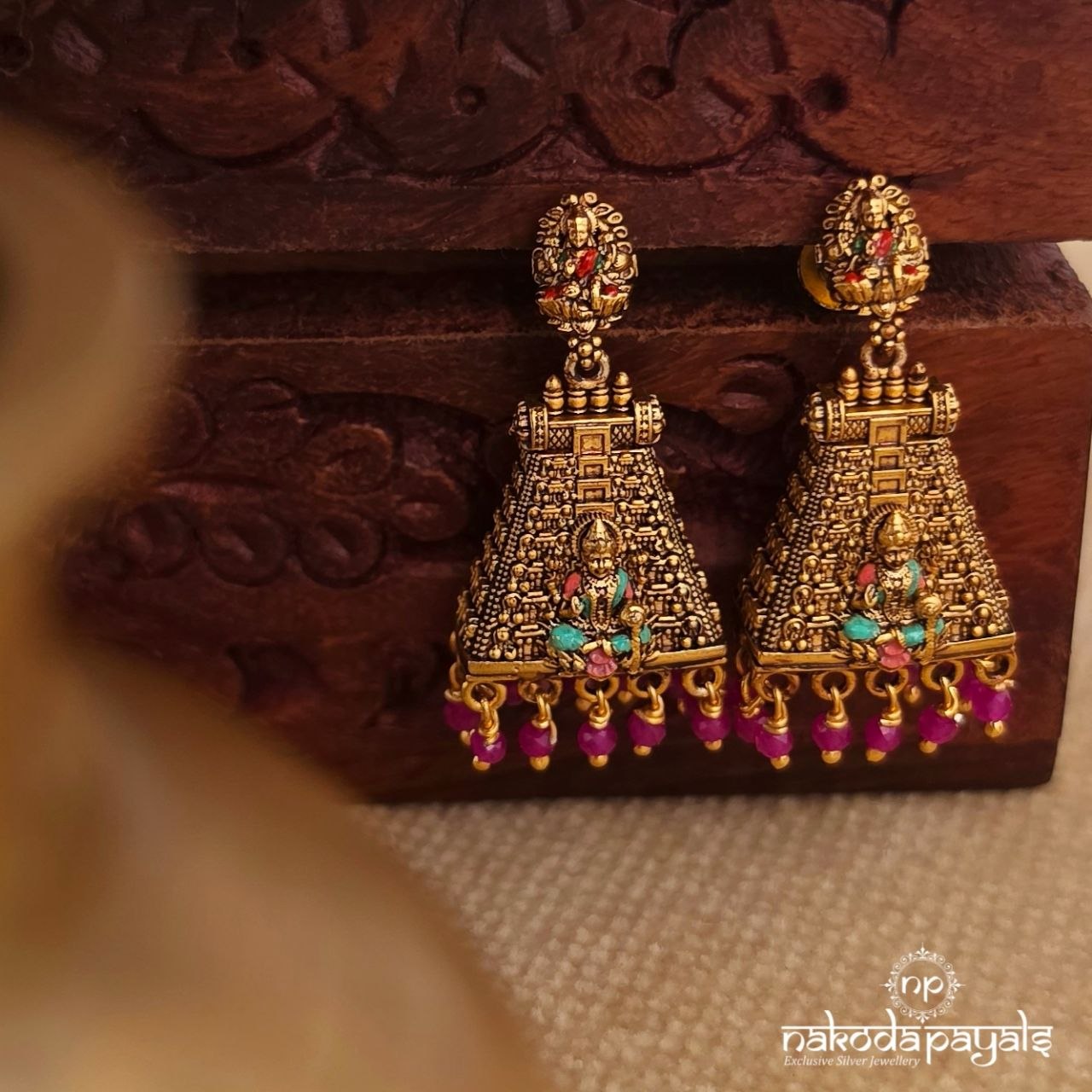 Lakshmi Gopuram Chandbali (Ge11191)