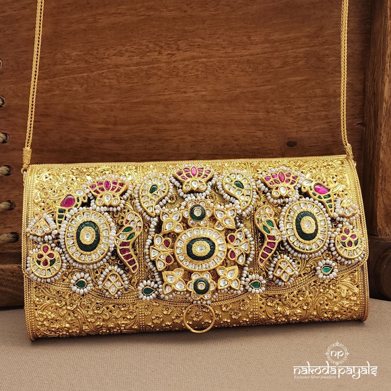Kundan Pearled Clutch (Esa334)