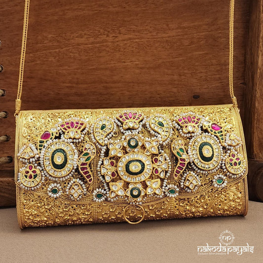 Kundan Pearled Clutch (Esa334)