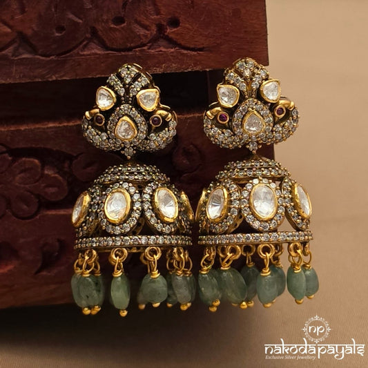 Glorious Moissanite Jhumka (Ge10998)