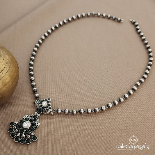 Green Drop Ball Neckpiece  (N11229)