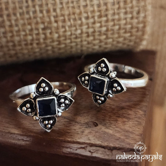 Blue Flower Toerings (T4315)