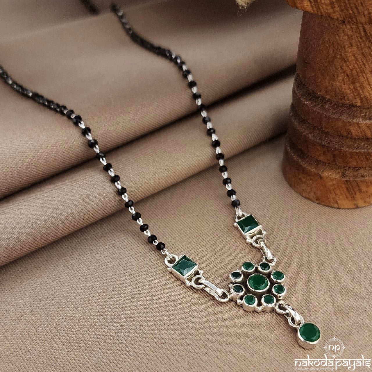 Green Drop Mangalsutra (Ms0580)