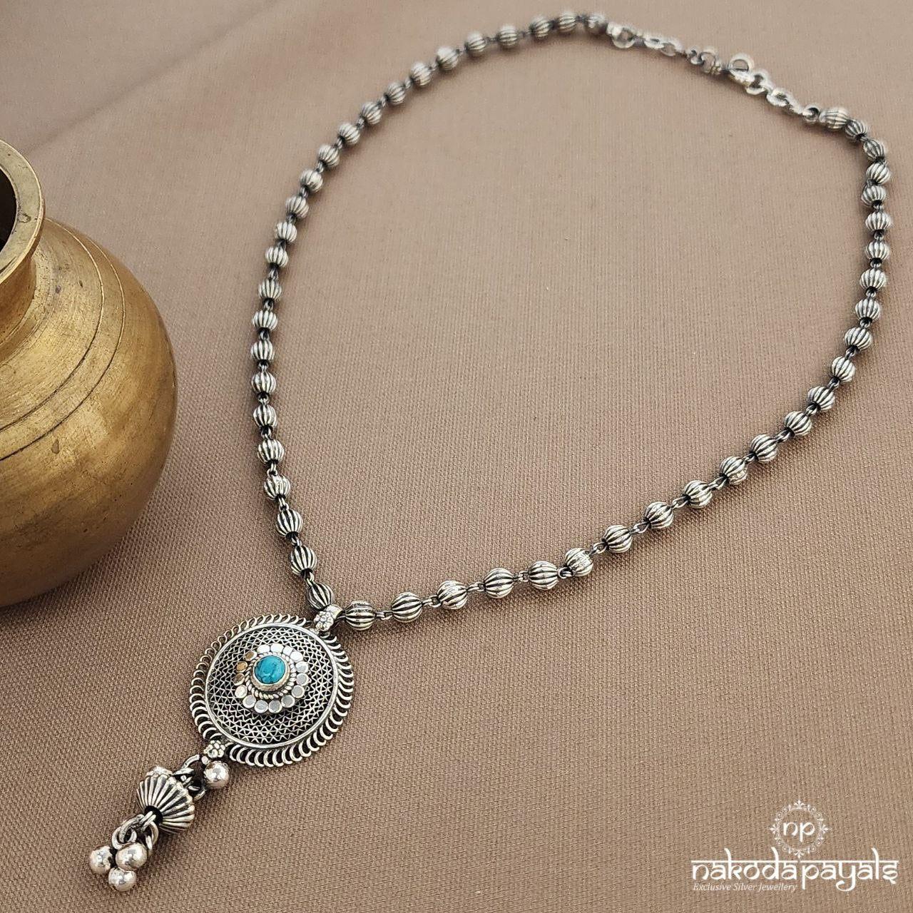 Turquoise Drop Neckpiece  (N11223)