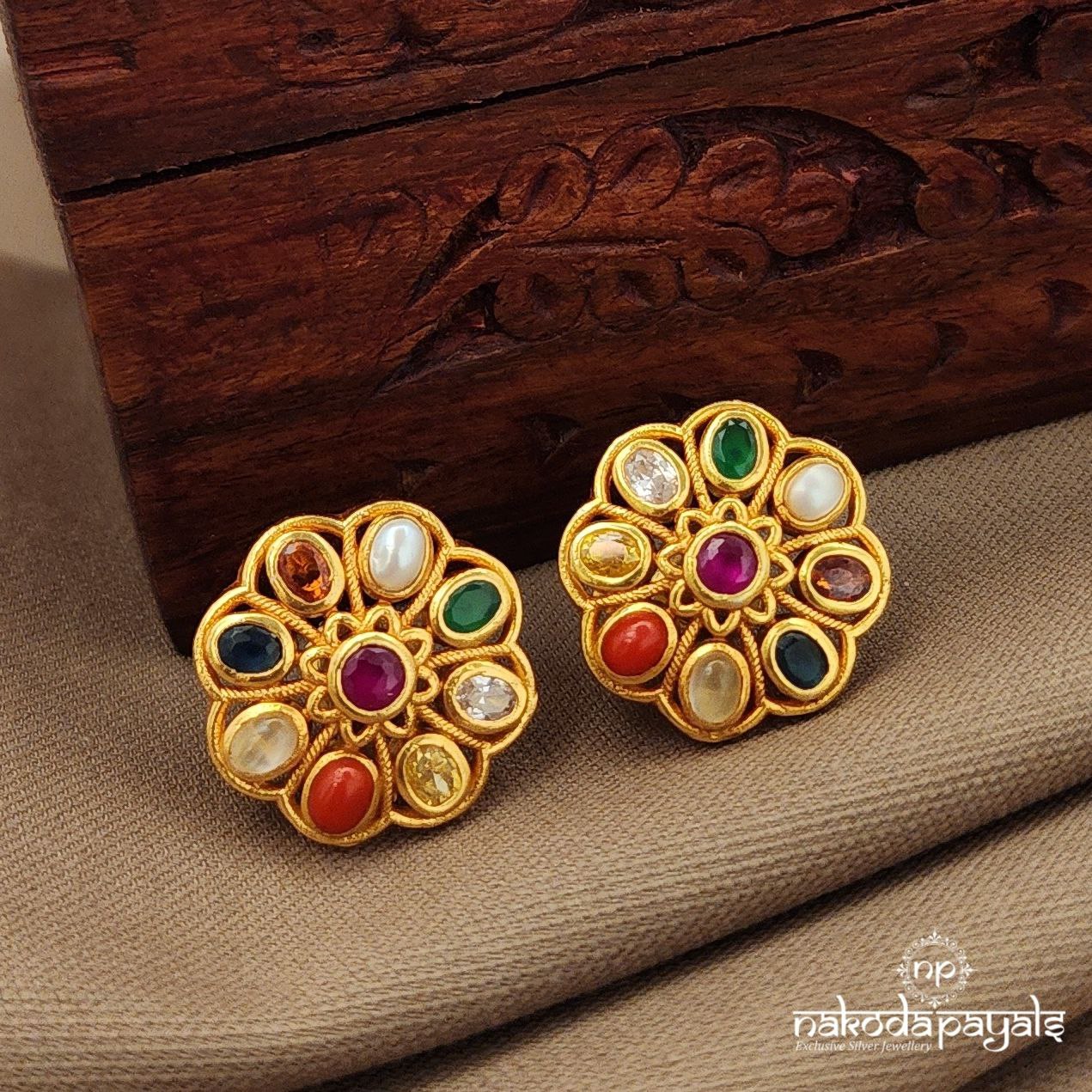 Navaratna Studs (Ge10432)