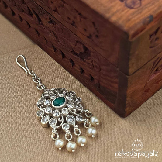 Exquisite Floral Pearl Maang Tikka (M0487)