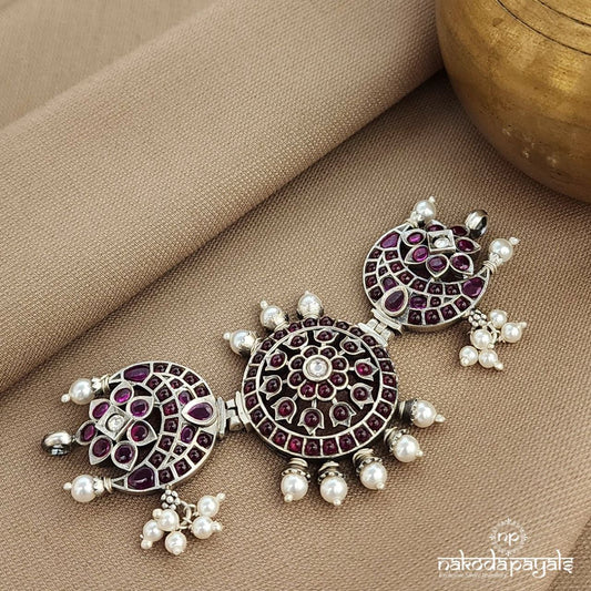 Half Moon Pearled Choker  (N11203)