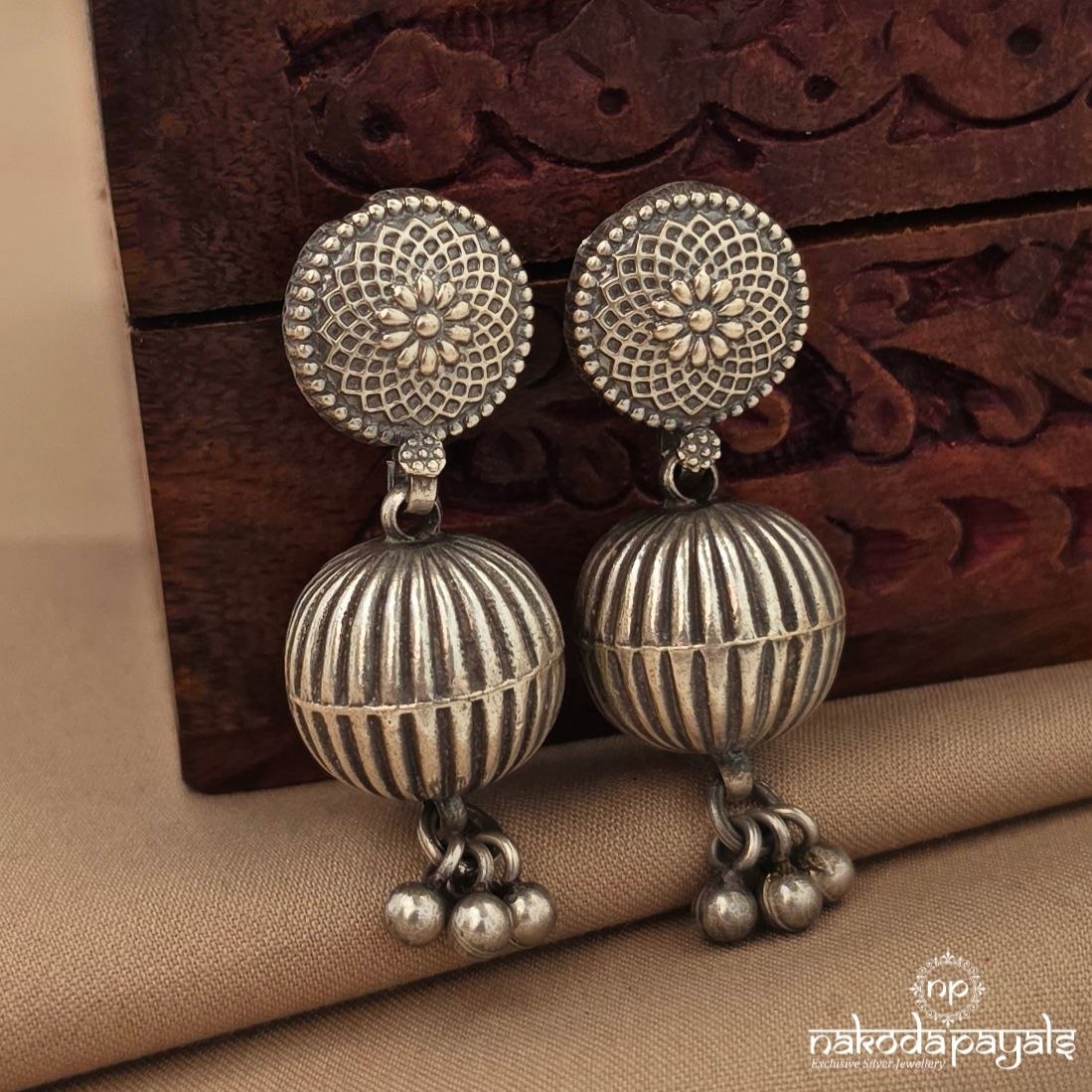 Floral Ball Drop Chandbali (C4208)