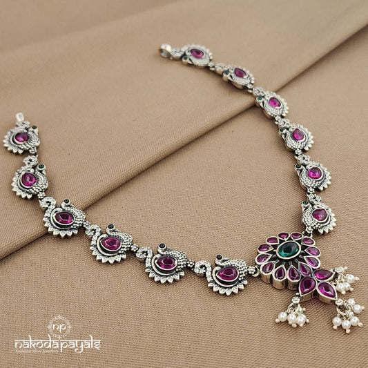 Peacock Pinkish Neckpiece (N11188)