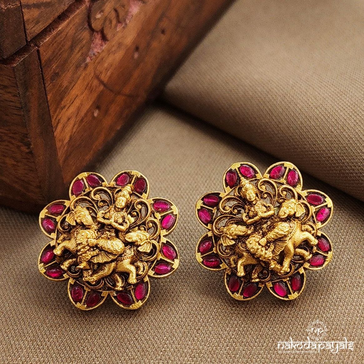 Lakshmi Kundan Studs (Ge10356)