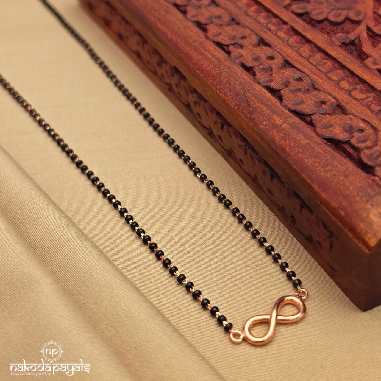 Rose Gold Infinity Mangalsutra (Ms0627)