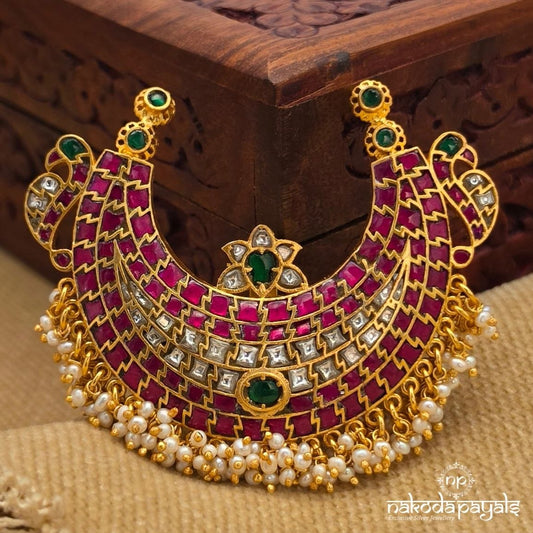 Kundan Half Moon Pendant (Gp2439)